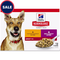 Hill's Science Diet Chicken, Beef Adult Canned Dog Food Variety Pack