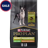 Purina Pro Plan Weight Management Shredded Blend Chicken and Rice Formula Small Breed Dry Dog Food