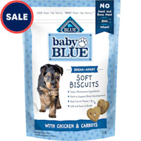Blue Buffalo Baby BLUE Soft Biscuits, Chicken & Carrots, Natural Dog Treats