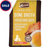 Merrick Bone Broth Grain Free Chicken Wet Dog Food Topper