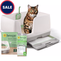 Purina Tidy Cats Non Clumping Litter System, Breeze XL All-in-One Odor Control & Easy Clean Multi Cat Box