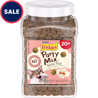 Friskies Natural Party Mix Yums With Real Salmon Cat Treats