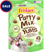 Friskies Party Mix Natural Yums Catnip Flavor Cat Treats