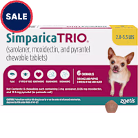 Simparica Trio for Dogs 2.8-5.5 lbs.