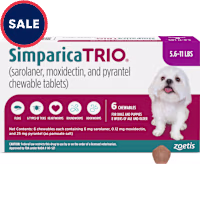 Simparica Trio for Dogs 5.6-11 lbs.