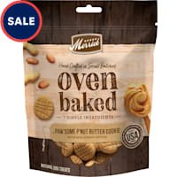 Merrick Oven Baked Paw'some P'nut Butter Cookie with Real Peanut Butter Natural Cookies Treats for Dogs