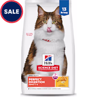 Hill's Science Diet Adult Perfect Digestion Chicken, Barley, & Whole Oats Recipe Dry Cat Food
