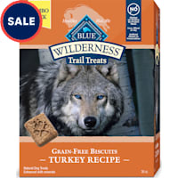 Blue Buffalo Blue Wilderness Trail Turkey, Grain-Free Treats Crunchy Dog Biscuits