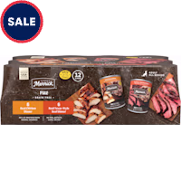 Merrick Grain Free Soft And Healthy, Real Beef & Chicken Premium and Natural Canned Dog Food Variety Pack