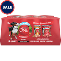 Purina ONE SmartBlend Classic Ground Chicken & Brown Rice, Beef & Brown Rice Entrees Wet Dog Food Variety Pack