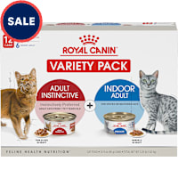 Royal Canin Feline Health Nutrition Indoor Adult & Adult Instinctive Wet Cat Food Variety Pack
