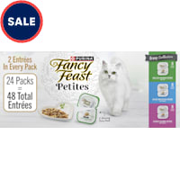 Purina Fancy Feast Gourmet Petites Gravy Collection, Break-Apart Tubs Wet Cat Food Variety Pack