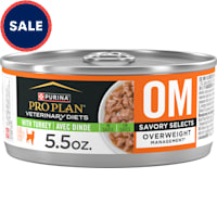 Purina Pro Plan Veterinary Diets OM Overweight Management Savory Selects With Turkey Feline Wet Cat Food