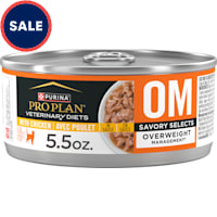 Purina Pro Plan Veterinary Diets OM Overweight Management Savory Selects, Chicken Feline Formula Wet Cat Food