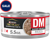 Purina Pro Plan Veterinary Diets DM Dietetic Management Savory Selects Feline Formula Wet Cat Food