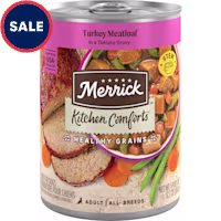 Merrick Healthy Grains Kitchen Comforts, Turkey Meatloaf in Gravy with Grains Wet Dog Food