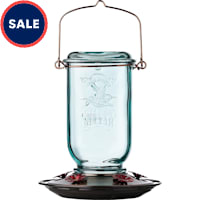 More Birds Mason Jar Hummingbird Feeder