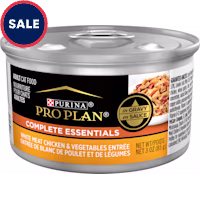 Purina Pro Plan Complete Essentials White Meat Chicken and Vegetable Entree in Gravy Wet Cat Food