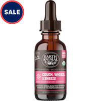 Earth Animal Natural Remedies Cough, Wheeze & Sneeze Liquid Homeopathic Respiratory Supplement for Dogs & Cats