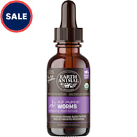 Earth Animal Natural Remedies No More Worms Liquid Homeopathic Digestive Supplement for Dogs & Cats