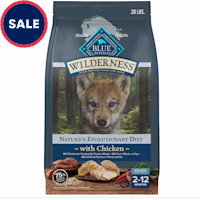 Blue Buffalo Wilderness High-Protein Chicken Recipe Natural Dry Food for Puppies