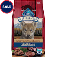 Blue Buffalo Wilderness High-Protein Red Meat & Grains Rocky Mountain Recipe Dry Food for Puppies