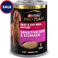 Purina Pro Plan Sensitive Skin and Stomach Beef and Oat Meal Entree Classic Wet Dog Food Pate