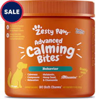 Zesty Paws Turkey Advanced Calming Bites Soft Chews for Dogs