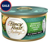 Fancy Feast Medleys Shredded White Meat Chicken Fare With Spinach in a Savory Broth Wet Cat Food