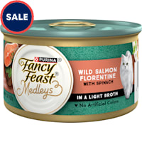 Fancy Feast Medleys Wild Salmon Florentine With Garden Greens in Delicate Sauce Wet Cat Food