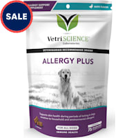 VetriScience Allergy Plus Immune Supplement Duck Flavor Chew for Dogs