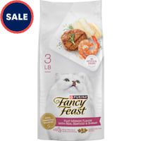 Purina Fancy Feast Dry Cat Food Filet Mignon Flavor with Seafood and Shrimp
