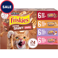 Friskies Extra Gravy Chunky Wet Cat Food Variety Pack