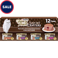 Fancy Feast Savory Centers Pate with a Gravy Center Wet Cat Food Variety Pack