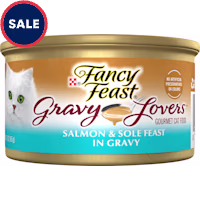 Fancy Feast Gravy Lovers Salmon and Sole Feast Grilled Gourmet in Wet Cat Food Gravy