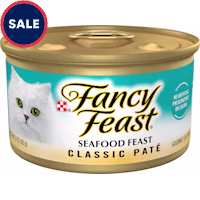 Fancy Feast Grain Free Seafood Feast Classic Pate Wet Cat Food