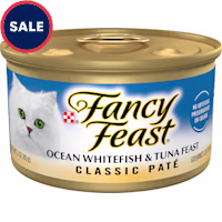 Fancy Feast Classic Pate Ocean Whitefish and Tuna Grain Free Wet Cat Food