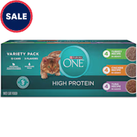 Purina ONE Natural, High Protein Cat Food Variety Pack, Turkey, Chicken and Tuna Recipes