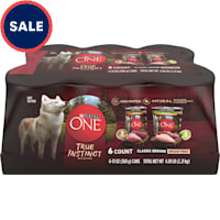 Purina ONE Grain-Free Formulas With Real Turkey Venison Chicken and Duck High Protein Wet Dog Food Variety Pack