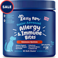Zesty Paws Senior Advanced Salmon Allergy & Immune Bites for Dogs