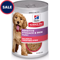 Hill's Science Diet Adult Sensitive Stomach & Sensitive Skin Salmon & Vegetable Stew Canned Wet Dog Food