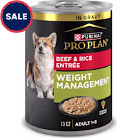 Purina Pro Plan Weight Management Wet Dog Food Beef and Rice Entree in Gravy
