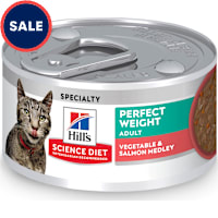 Hill's Science Diet Adult Perfect Weight Vegetable & Salmon Medley Canned Cat Food