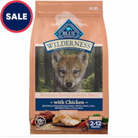 Blue Buffalo Wilderness High-Protein Chicken Dry Dog Food for Large Breed Puppies