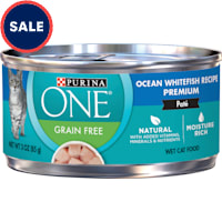 Purina ONE Natural High Protein Grain Free Ocean Whitefish Recipe Pate Wet Cat Food