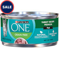 Purina ONE Natural High Protein Grain Free Turkey Recipe Pate Wet Cat Food