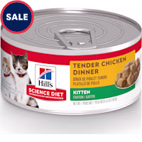 Hill's Science Diet Kitten Tender Chicken Dinner Canned Wet Cat Food
