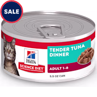 Hill's Science Diet Adult Tender Tuna Dinner Canned Wet Cat Food