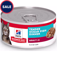 Hill's Science Diet Adult Tender Ocean Fish Dinner Canned Wet Cat Food