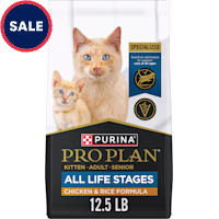 Purina Pro Plan All Life Stages Chicken and Rice Dry Kibble High Protein Cat Food